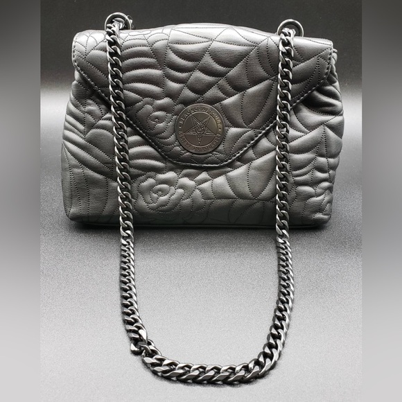 BlackCraft Cult Charlotte Spider Quilt Shoulder Bag - Picture 3 of 11